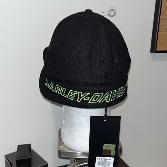 New Harley-Davidson Willie G Ear Flap Punisher Sherpa Fitted Winter Baseball Cap - Picture 3 of 10
